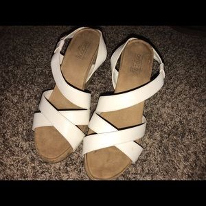 White Aerology heels